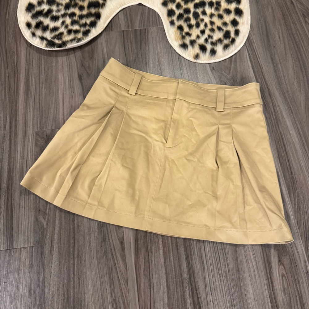 Khaki skirt Y2K uniform